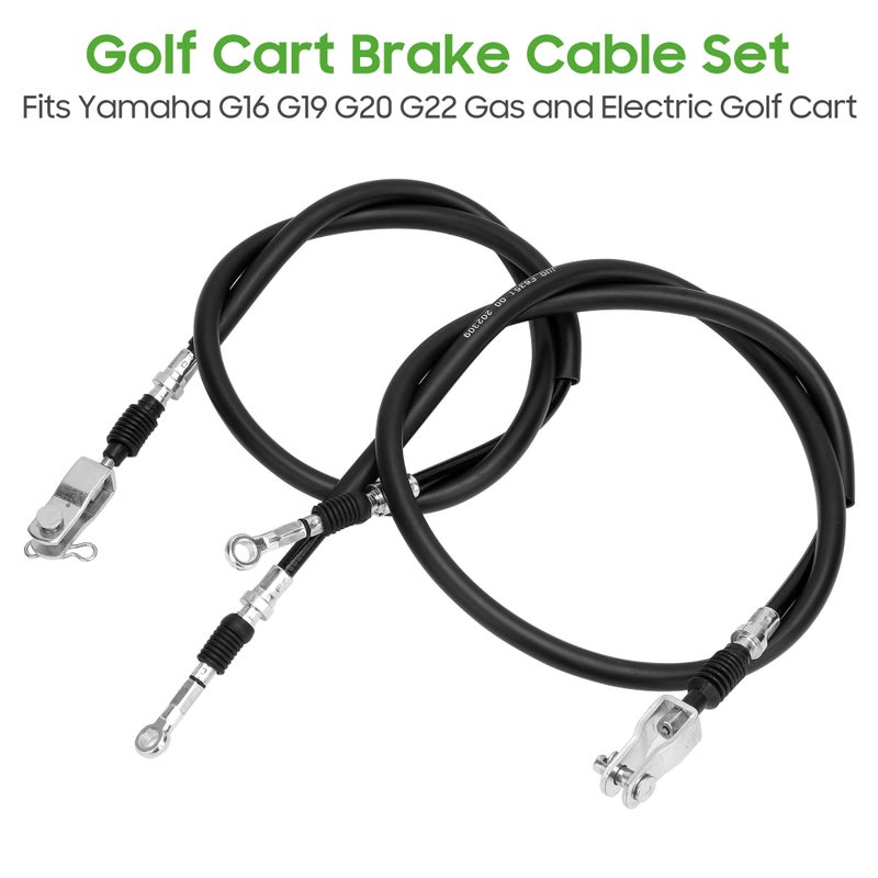 10L0L Golf Cart Brake Cable Set Compatible with for Yamaha G8 G14 G16 G19 G20 G22 Gas and Electric Golf Carts (Passenger Side #JF2-F6351-10 & Driver Side #JF2-F6341-00) - Image 4
